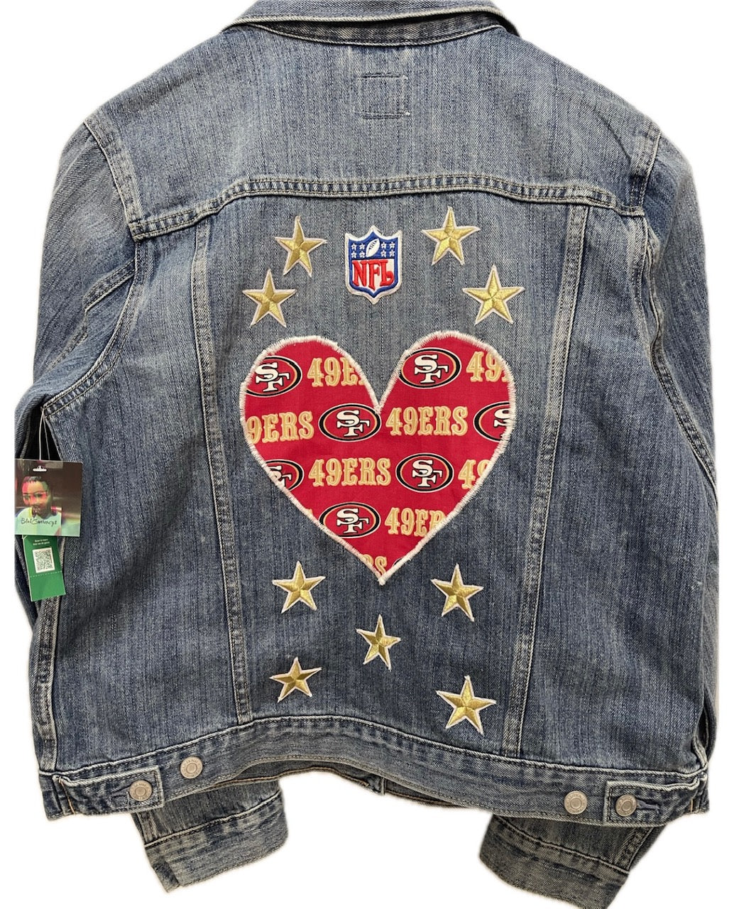 49ER Fashion Gucci Patchwork Denim Jacket