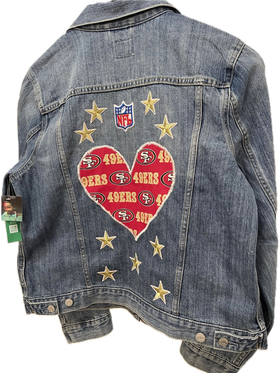 49ER Fashion Gucci Patchwork Denim Jacket