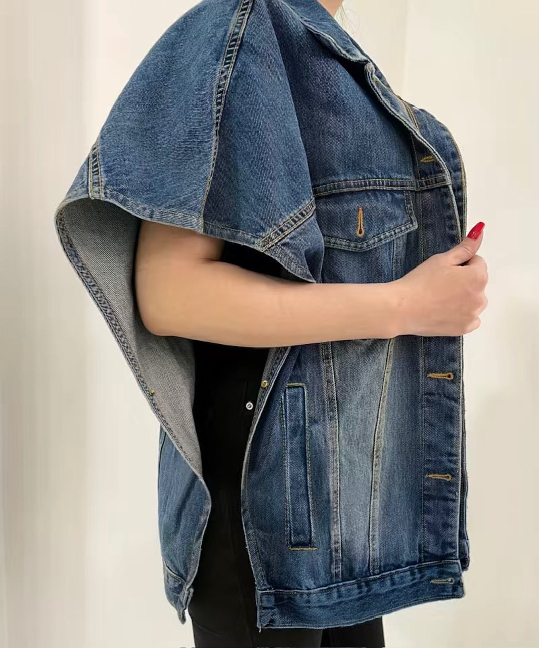 Denim Poncho