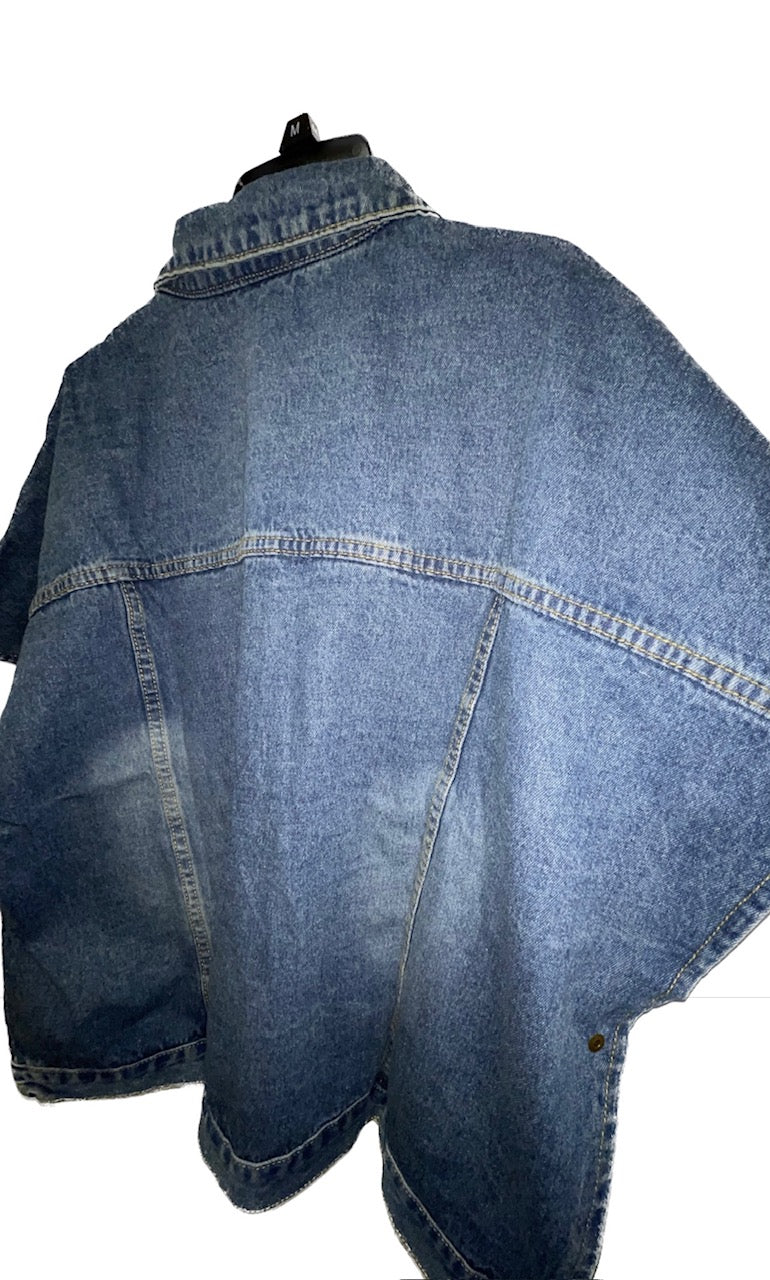 Denim Poncho