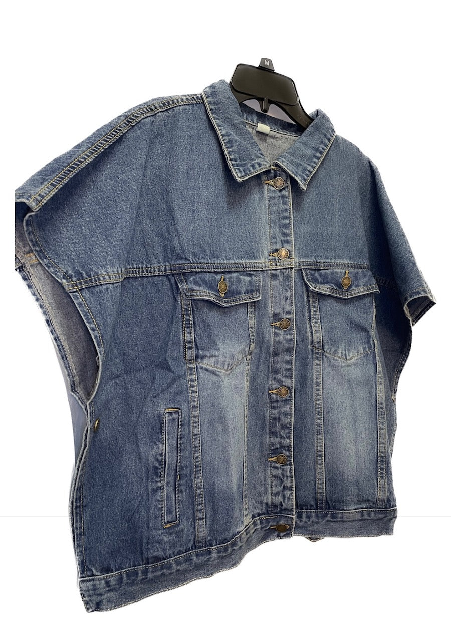 Denim Poncho