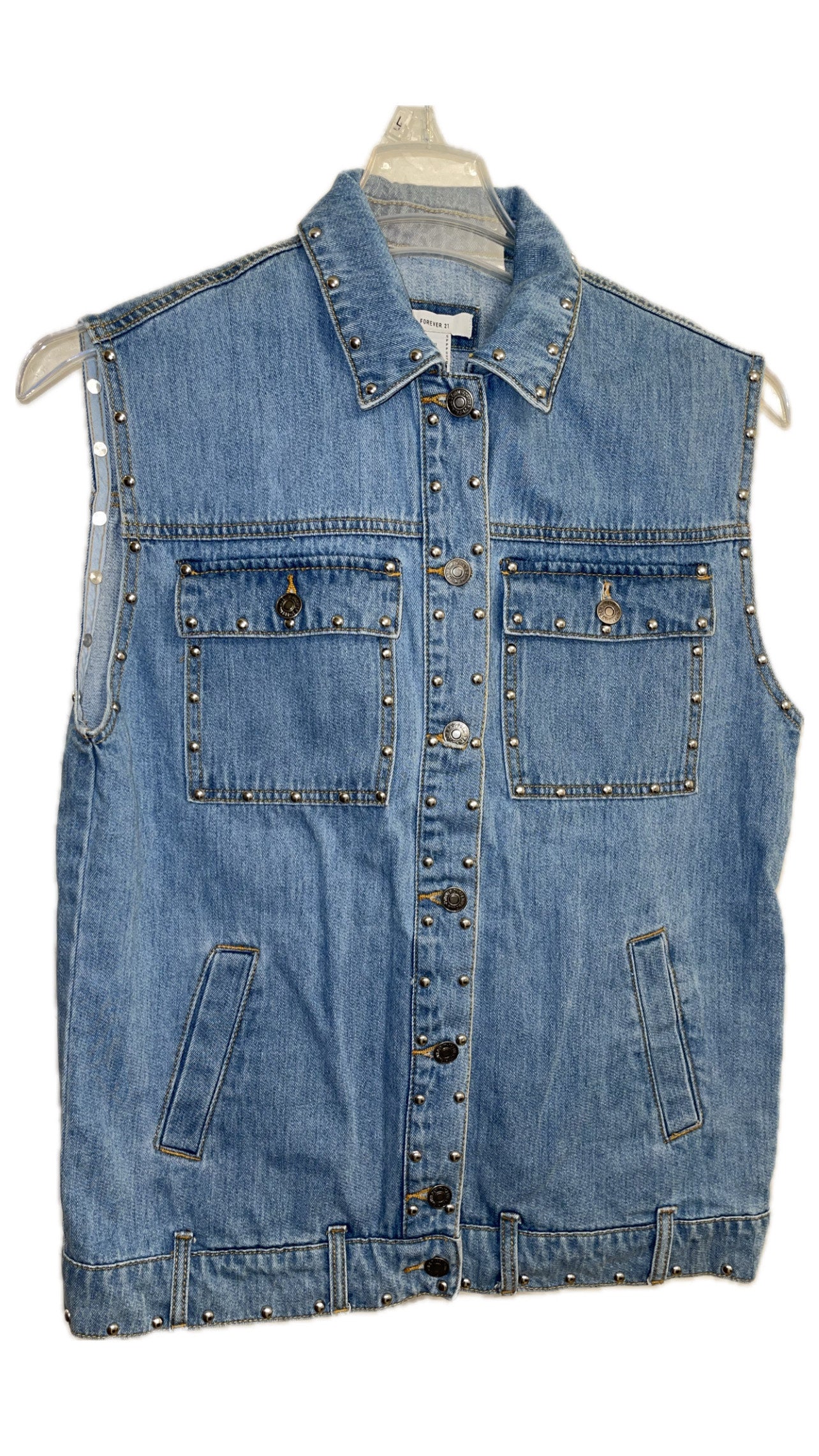 Beaded Denim Vest