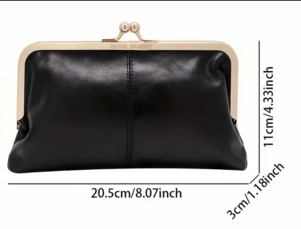 Faux Leather Clutch