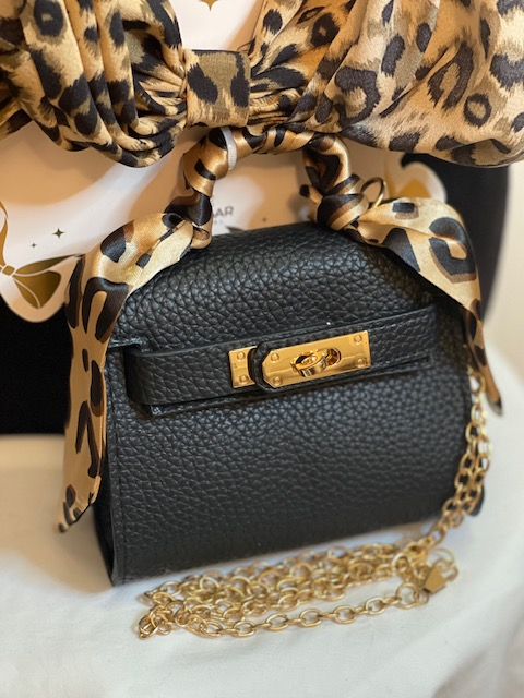 Mini Mock Birkin with matching Hair Ribbon