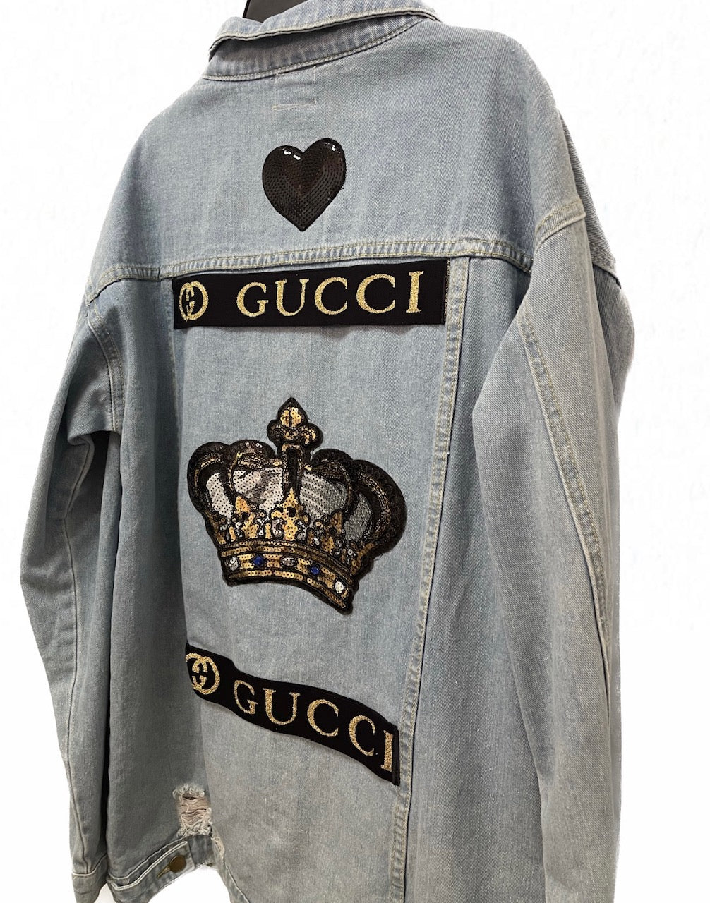 Sample Fashion Gucci Patchwork Denim Jacket