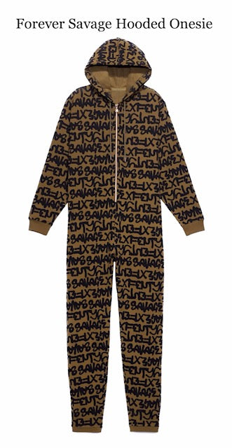 Authentic Forever Savage Hooded Onesie