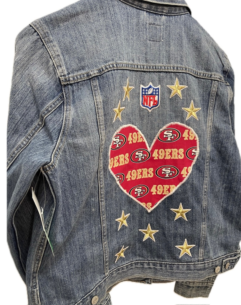 49ER Fashion Gucci Patchwork Denim Jacket