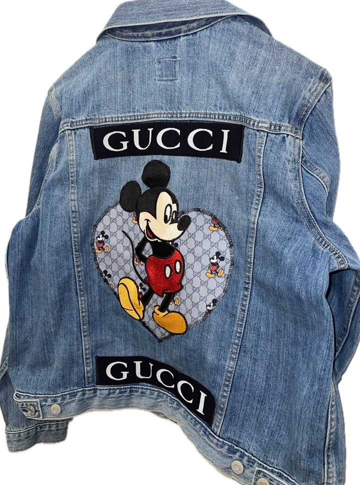 Mickey Mouse Gucci Blue Denim Jacket