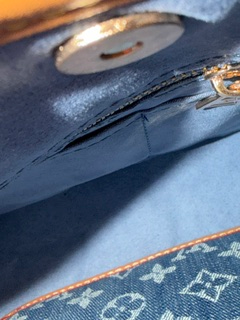 Fashion LV Denim Purse with matching pouch and wallet