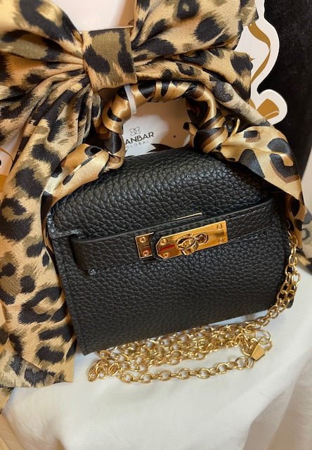 Mini Mock Birkin with matching Hair Ribbon