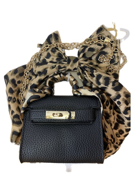 Mini Mock Birkin with matching Hair Ribbon